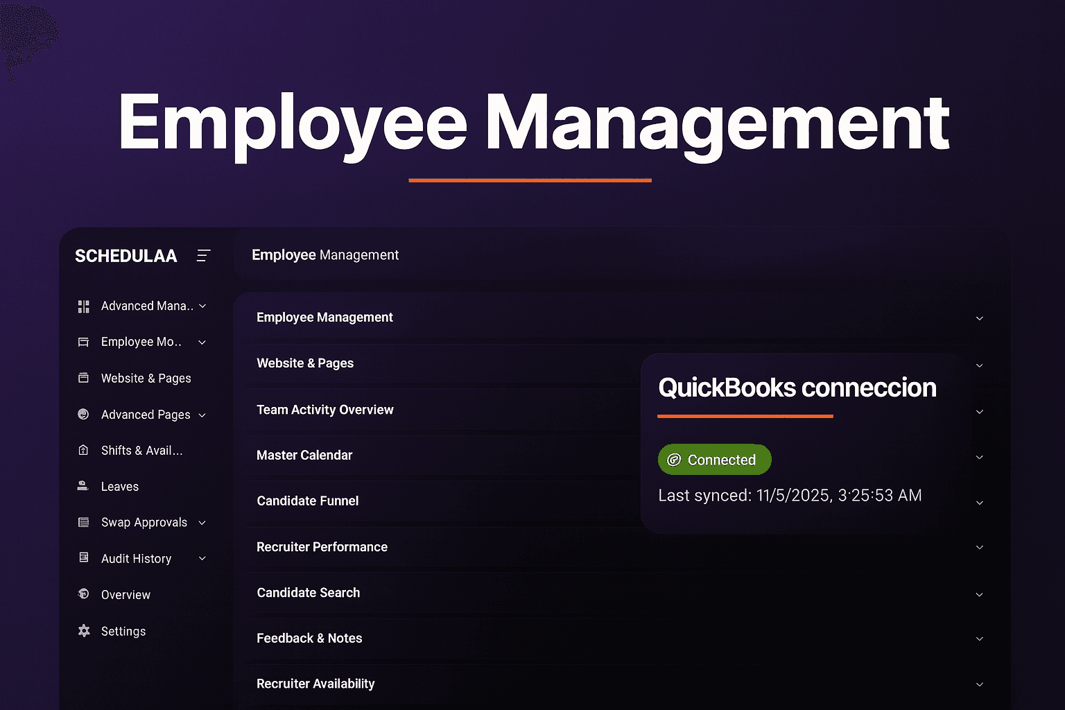 Manager dashboard