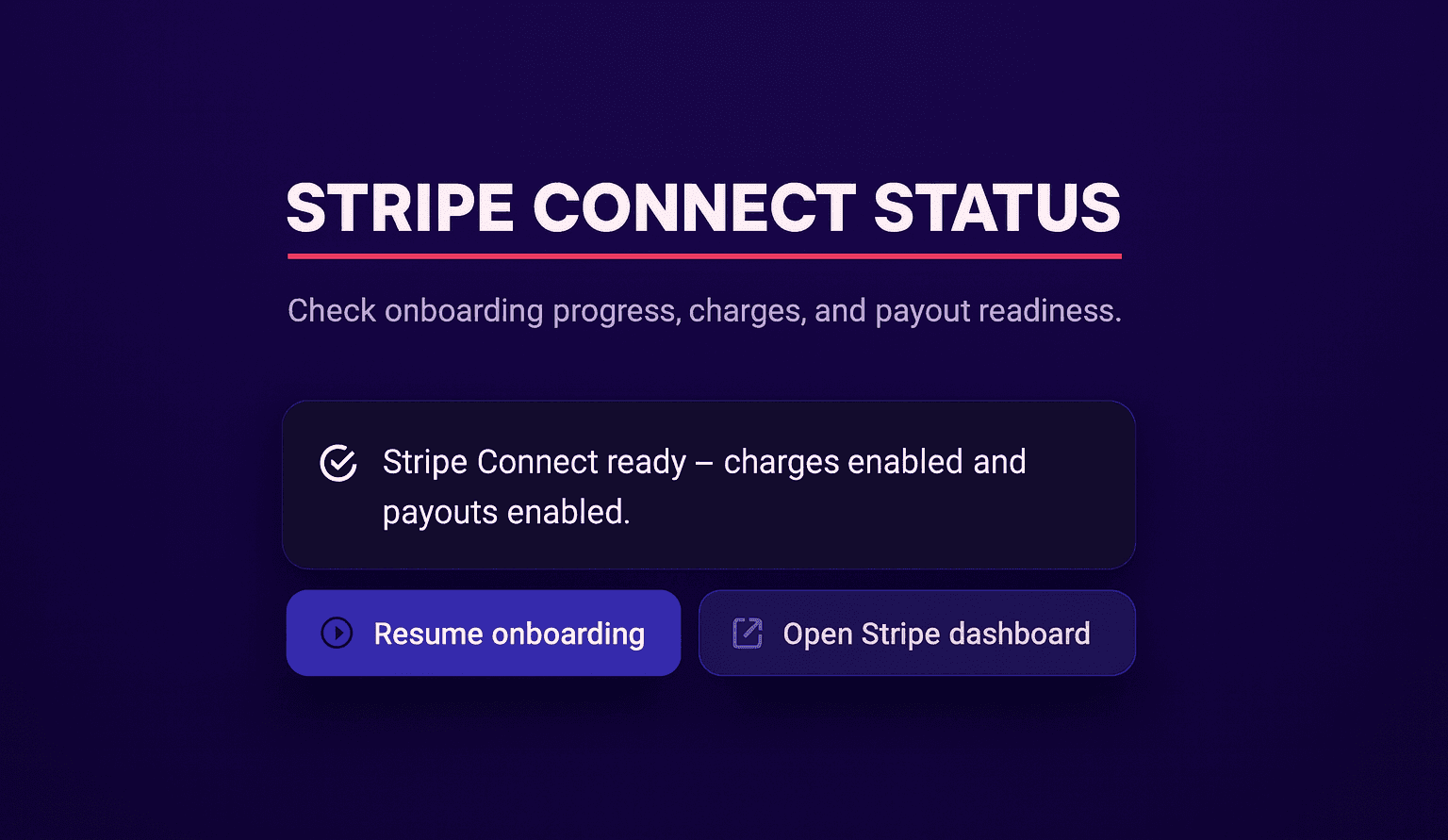 Stripe status