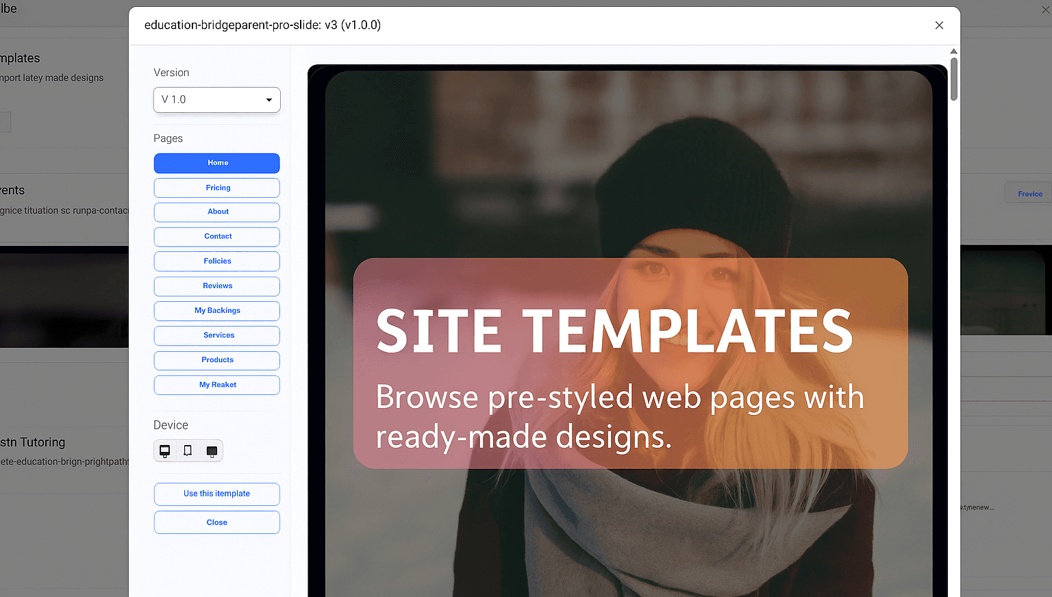 Website builder